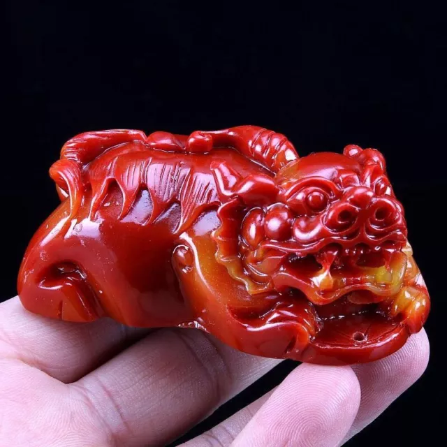 Shoushan Stone Red Pixiu Decoration Pixiu Safeguards Safety