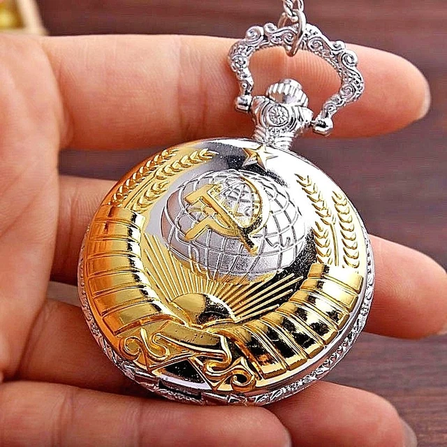 POCKET GOLD SILVER Watch Pendant Retro Fob World War I II Cold