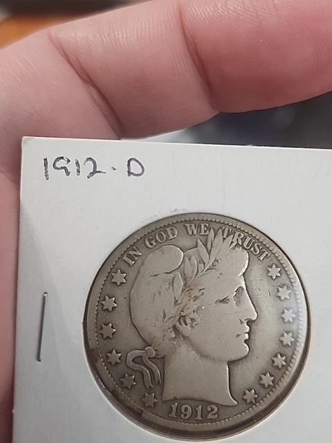 1912-D Barber Half Dollar Nice Original