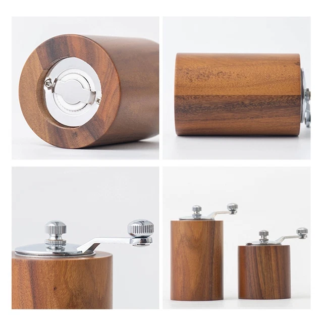 RUSTIC WOOD MANUAL Grinder Multi Purpose Salt Pepper Mill for Various