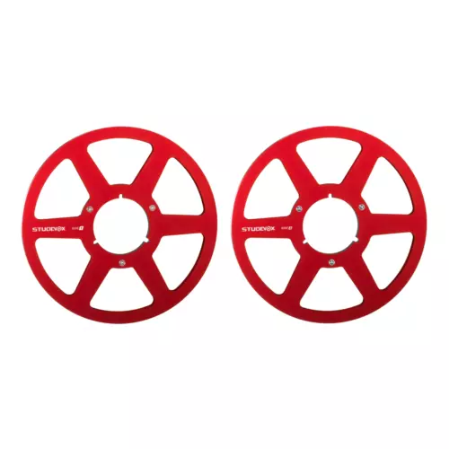 👑One Pair High quality Red REVOX A77 Tape Reel For 10.5'' 1/4'' Tape Recorder