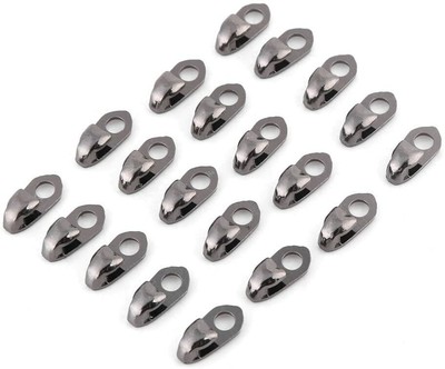 100 set ganci per lacci per scarponi fibbia per stivali per scarpe Gancio per lacci per scarpe Anello a D Fibbia con occhiello Fibbia per scarpe in ottone Borsa in pelle anello ad anello con rivetti 