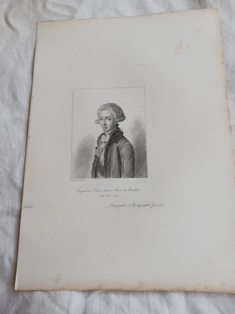 LOUIS ANTOINE HENRI De Bourbon Conde Duc D'enghien Gravure 1838 ...