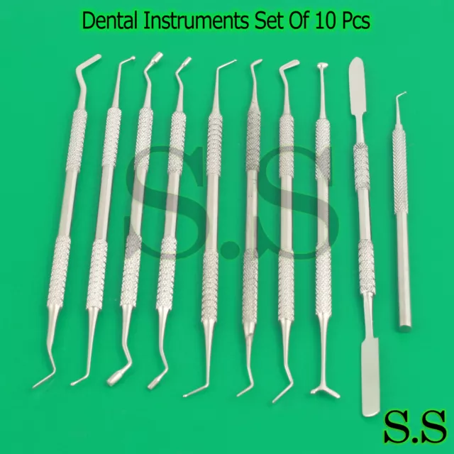 Dental Instruments Set Of 10 pcs Filling Instruments PR-100