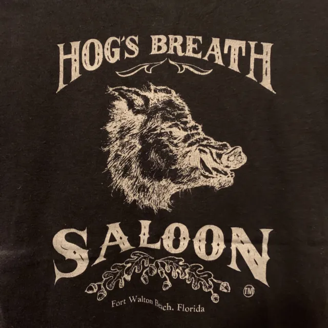 VTG 70s 80s Hogs Breath Saloon Florida OG T-Shirt M