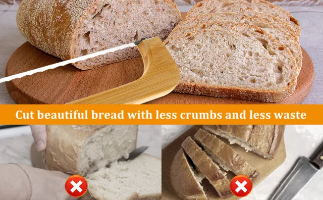 Bread Bow Cutter for Right or Left-Handed Use Stainless Steel Bread FuydG