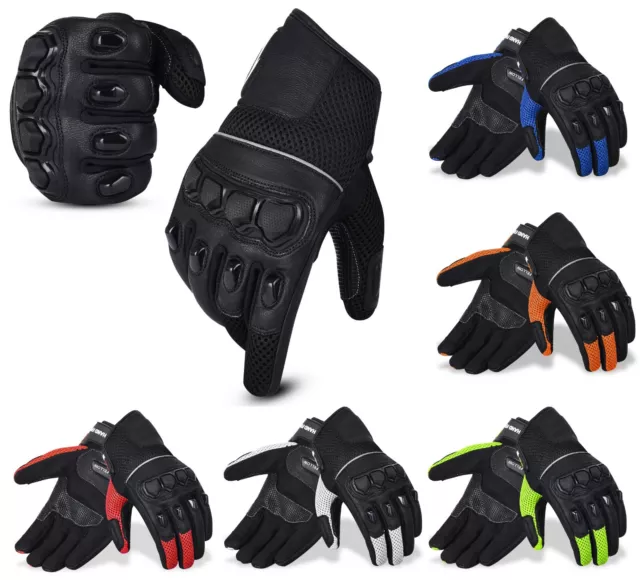 Motorradhandschuhe Biker Sport Fahrrad Gloves Sommer Motorrad Handschuhe Touch-K