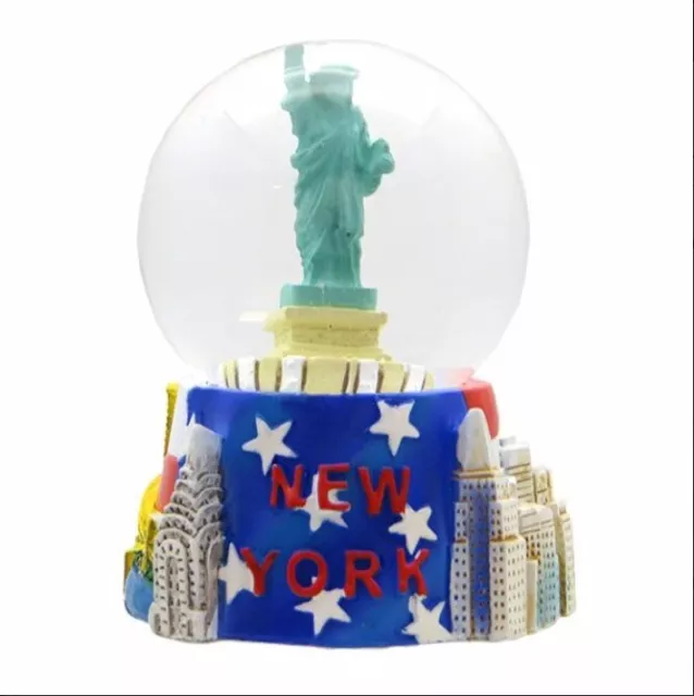New York Statue of Liberty Empire Snow Ball 45mm Snowglobe Souvenir USA