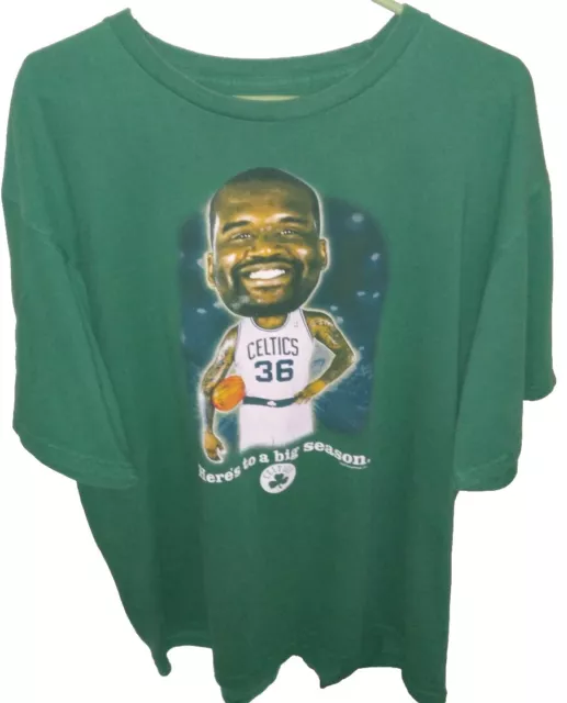 NBA Boston Celtics Shaq Green Shirt (Majestic) (Men's XL)