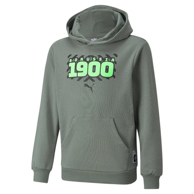 Puma BMG Borussia Mönchengladbach ftbl Core Hoodie Olive Laurel Gr. M L XL 3XL