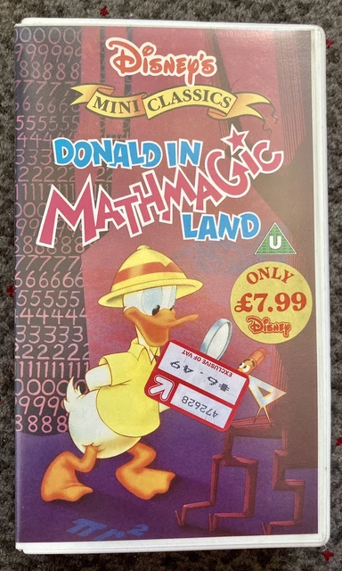 VINTAGE RARE WALT Disney VHS - Mini Classics - Donald Duck In Math ...