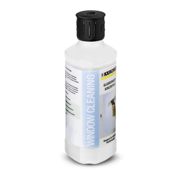 Karcher 500ml Glass Cleaner Concentrate Streak-Free Sparkling Finish Concentrate