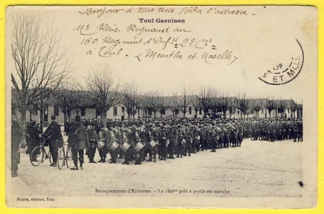 cpa 54 - TOUL GARRISON BARRACKS OF NUTS The 160th Infantry Regiment