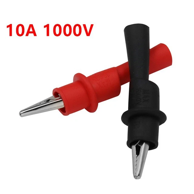 Pince à clip de test à embouts de fil fiables antidérapante 10A/1000V durable