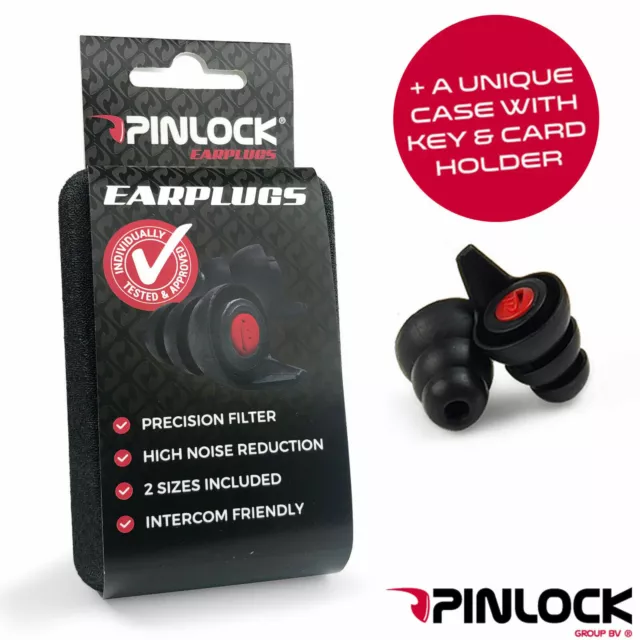 Pinlock EarPlugs Motorcycle Hearing Protectors Precision Sound Filter Two Pairs 2