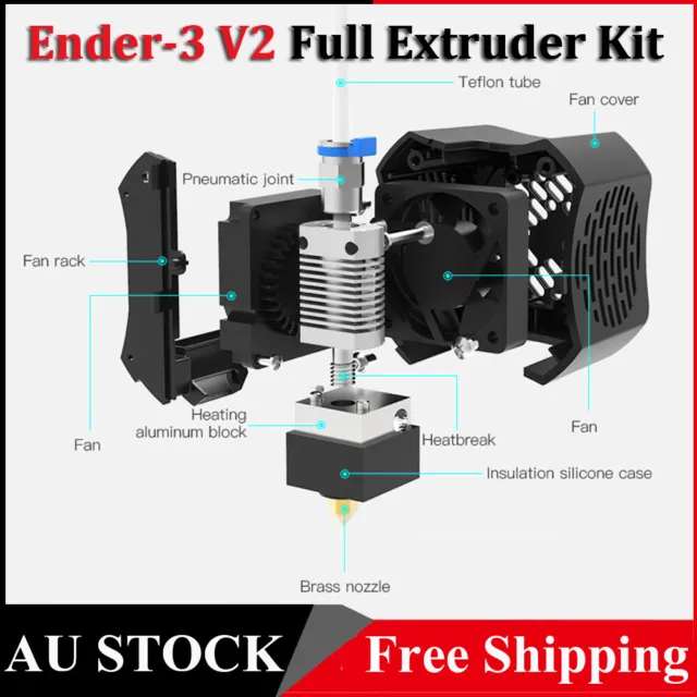 Creality Full Assembled Extruder Kit Double Cooling Fan 0.4mm Nozzle Ender-3 V2