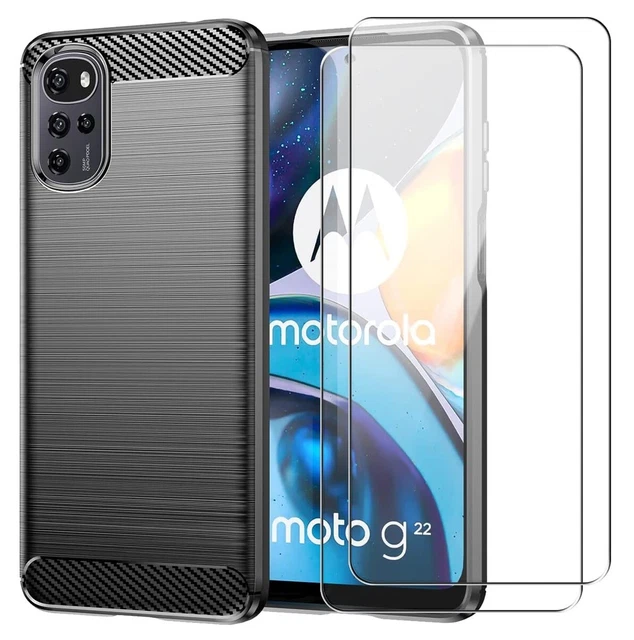 Coque Etui Housse + Verre Trempé pour Motorola Moto E13 E20 E22 E30 E32S E40