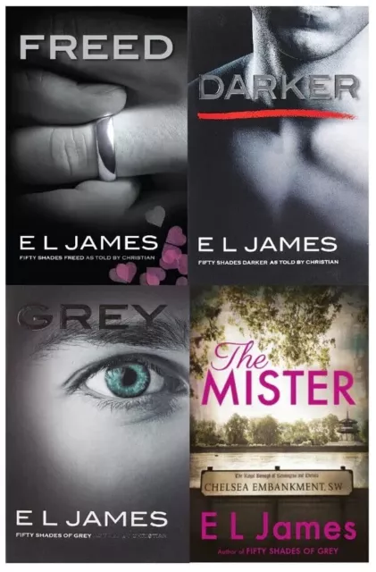 Fifty Shades of Grey, Mister Collection 4 Bücher Set von E L James Freed, grau