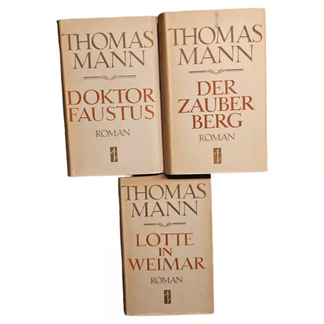 3x Thomas Mann - Lotte in Weimar - Doktor Faustus - Der Zauberberg - Aufbau Verl