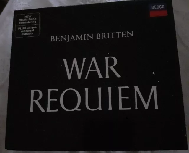 Benjamin Britten War Requiem (2 disc + booklet CD) Ex Con