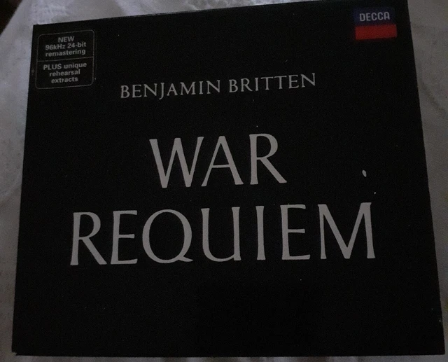 Benjamin Britten War Requiem (2 disc + booklet CD) Ex Con