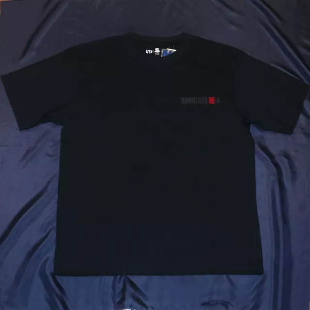 CAPCOM x Uniqlo BIOHAZARD Resident Evil 4 T-shirt Size M Black Re4 Japan 40th