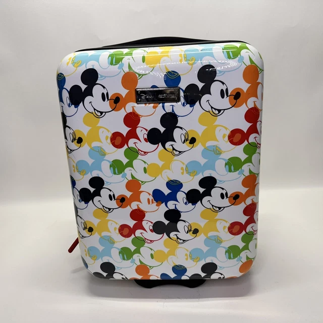 DISNEY RAINBOW AMERICAN Tourister Mickey Mouse Design Carry On Hardside