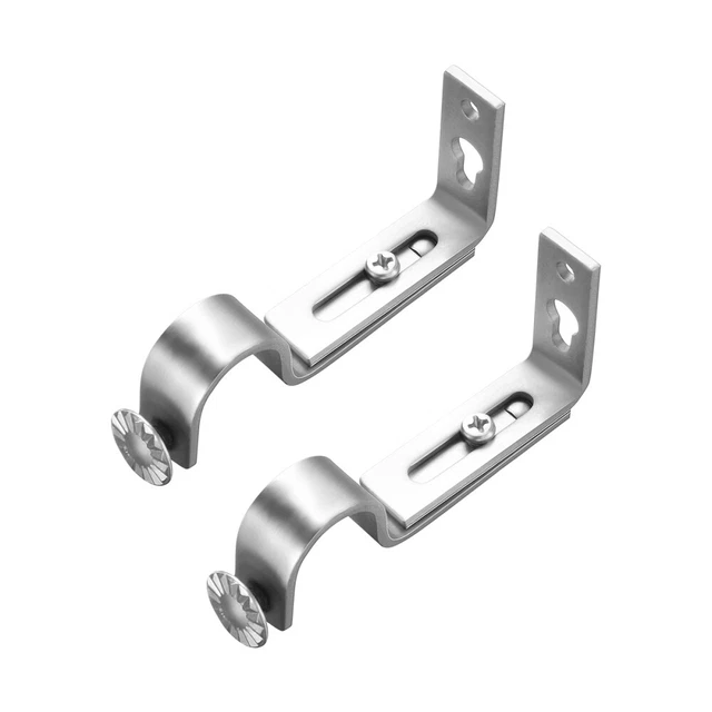 Set di 4 fermatende in metallo, fermatende a forma di U da parete, ganci decorativi per tende, ganci in metallo per tende, neri | Leroy Merlin
