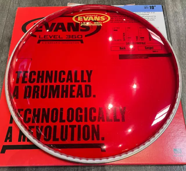 Evans Hydraulic Red 10" (TT10HR)