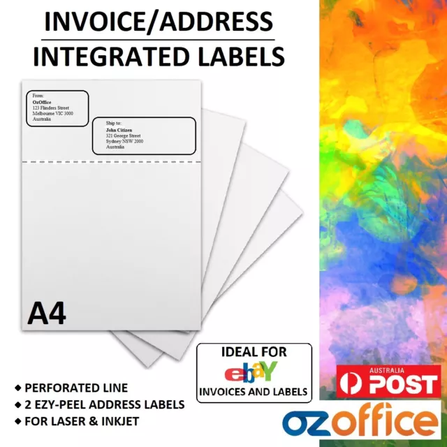 BULK BUY Integrated Address Labels - eBay Selling Postage Invoice Labels Packing