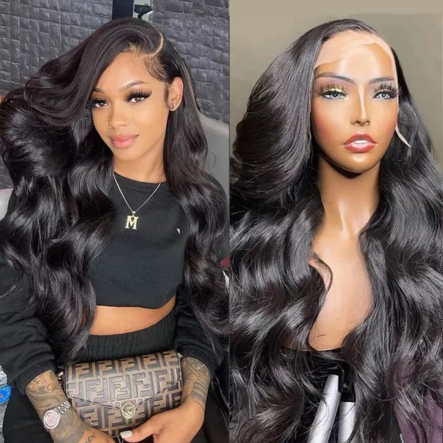 32inch Lace Front Wig Human Hair Body Wave Lace Frontal Wig 4×4 Lace Closure Wig