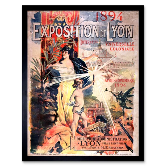 Camis 1894 Lyon Universal Exhibition France Advert Wall Art Print Framed 12x16