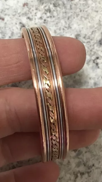 Magnetic Copper 100% Bracelet Therapy Arthritis Pain Relief Bangle