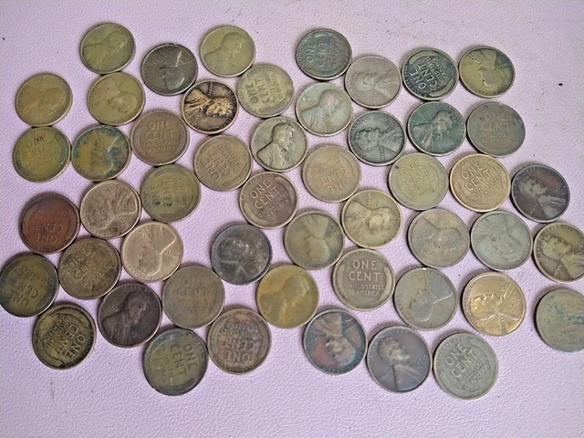 1919 D Lincoln Wheat Cent / Penny  LG   Roll of 50  Coins Lot 50-500