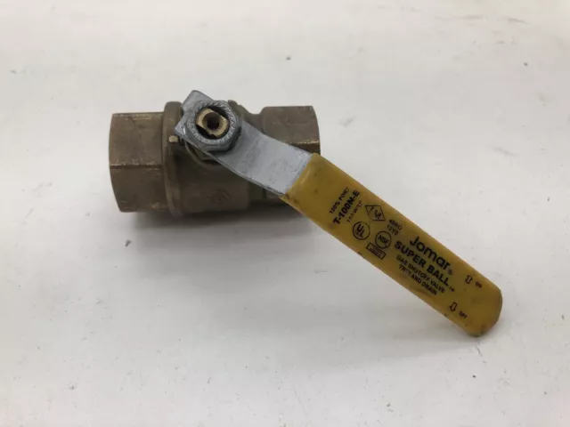 Jomar T-100N-E Super 1" Ball Gas Shutoff Valve