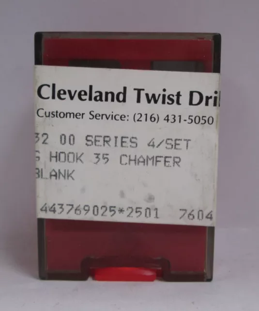 Cleveland 1/4" - 32 Series 00 Threading Chaser Set for Brass