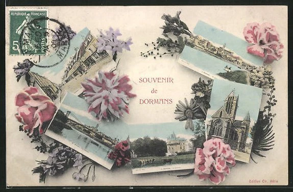 CPA Dormans, le Chateau, l´Eglise, le Pont 1909