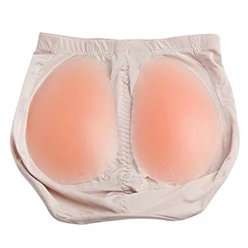 Silicone Buttocks Pads Padded Pants Bum Butt Hip Knickers Fake Size Enhancer