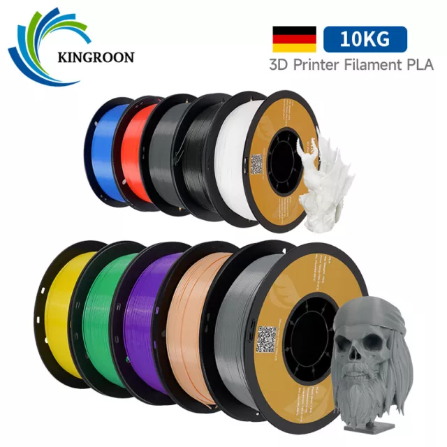 10KG 3D Drucker Filament PLA 1.75 mm Zufällige Bündel Mischfarbe 10 Packung 1KG