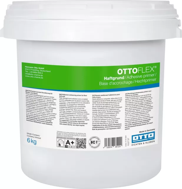 Ottoflex Imprimación 6KG Fondo Para Baldosas Piedra Tiempo de Secado 1 Std