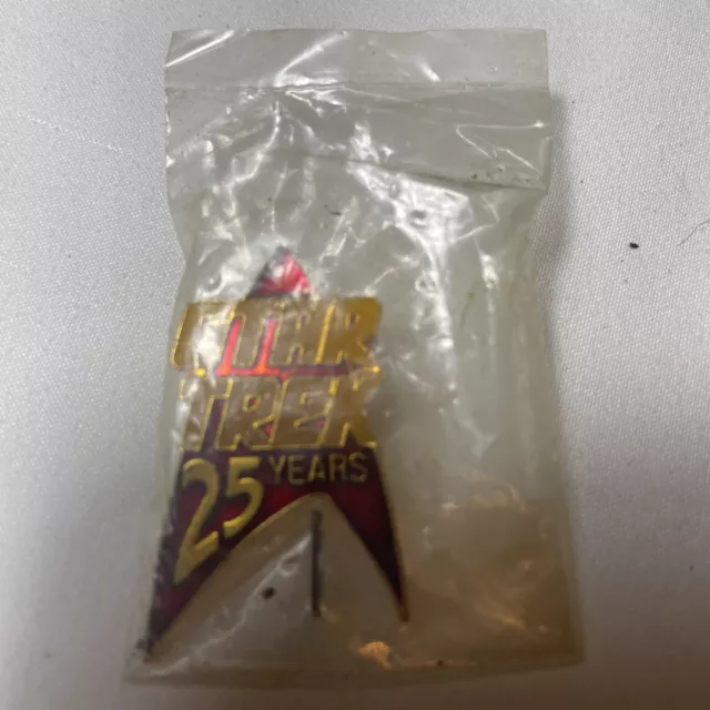 Star Trek 25 Years Vintage 1991 Lapel Pin