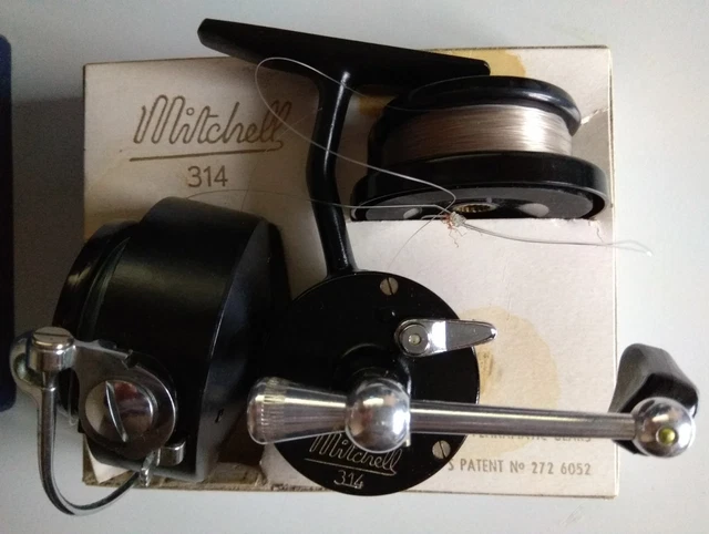 VINTAGE MITCHELL 314 Fishing Reel ,Boxed £38.88 - PicClick UK