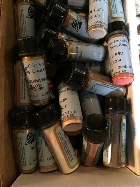BELL CERAMICS COLOR SENSATIONS China paint vial/vials new MANY TO ...