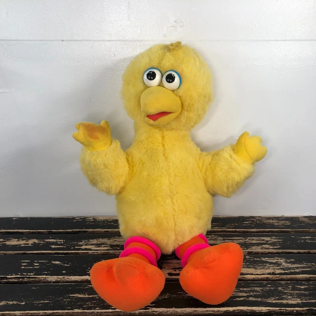 SESAME STREET TALKING Big Bird Plush Toy Playskool Vintage Collectible