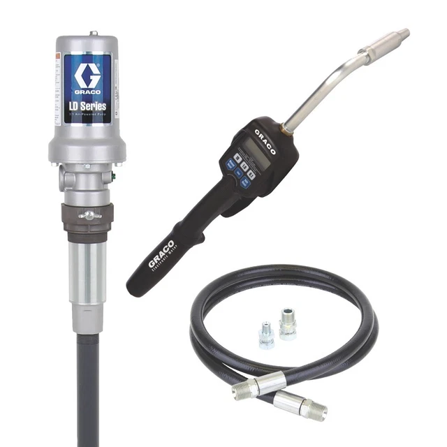 GRACO 24H802 - LD Series 3:1 Stationary Oil Pump Package - Preset Meter Type