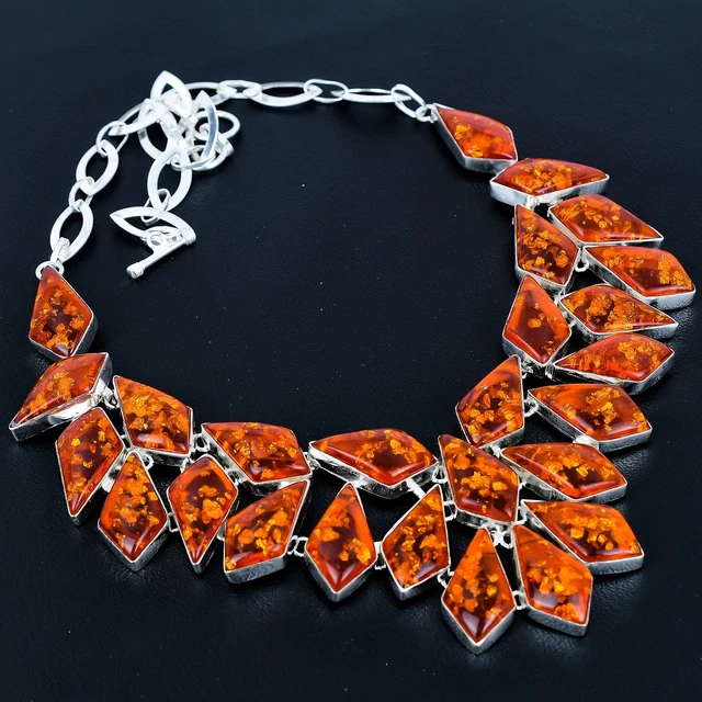 Broche Celtique En Argent 925 Avec Ambre - Monture Entrelacée - Diamètre 35mm