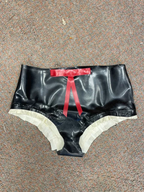 Rubber Underwear Long Latex Mix Bloomers Pants Panties Rubbery Shorts  Directoire