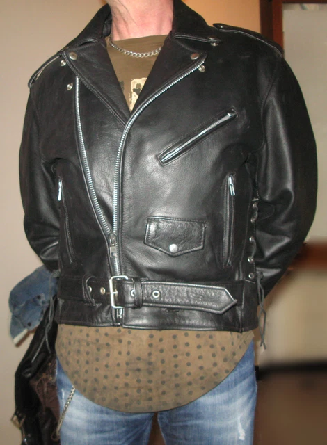 Veste cuir barneys 2025