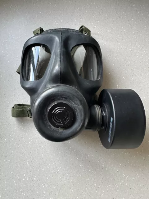 British Army S6 Respirator with canister