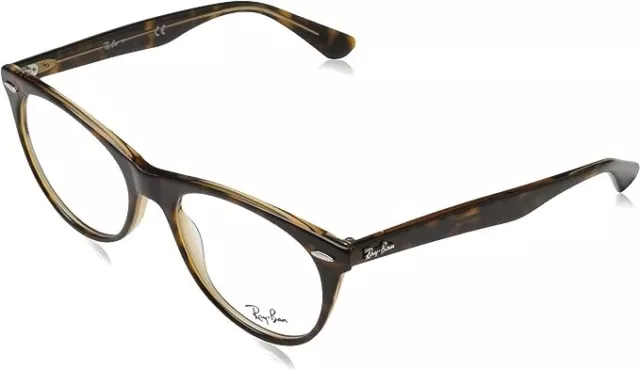 Ray Ban 2185V 5989 52 Havana On Transparent Wayfarer II Eyeglasses Rayban 2185